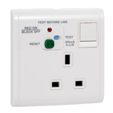 13A 1G DP/S RCD SOC, WE